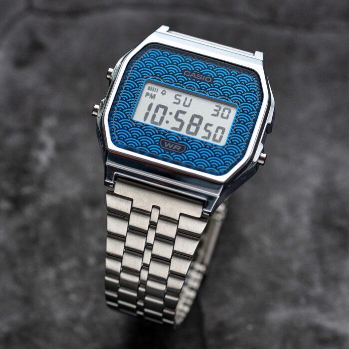 CASIO VINTAGE Mod. ICONIC - TRADITIONAL SEIGAIHA PATTERN Limited Edition - BLUE CASIO VINTAGE Mod. ICONIC - TRADITIONAL SEIGAIHA PATTERN Limited Edition - BLUE